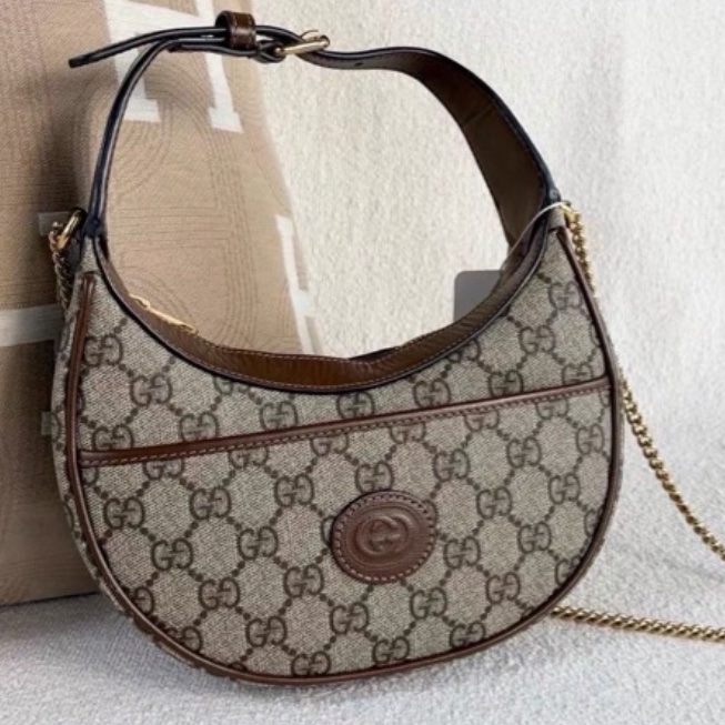 🌋GUCCI古馳月亮包手提單肩斜挎包老花半月Ophidia 🌋-15
