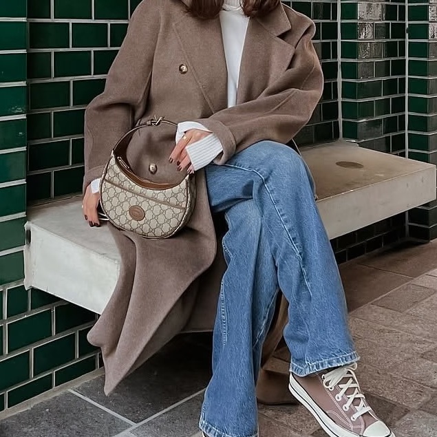 🌋GUCCI古馳月亮包手提單肩斜挎包老花半月Ophidia 🌋-19