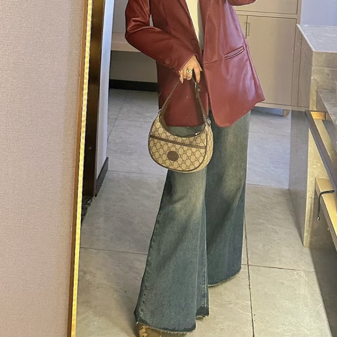 🌋GUCCI古馳月亮包手提單肩斜挎包老花半月Ophidia 🌋-25