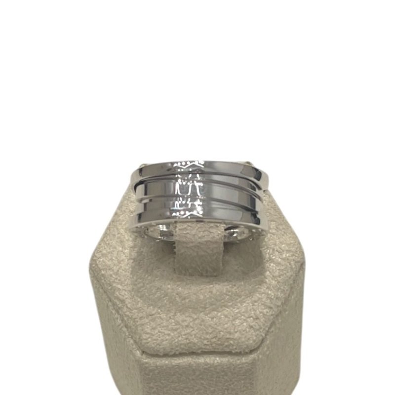 BVLGARI 寶格麗 B.ZERO1 三圈戒指 K18WG 白金色 #52-1