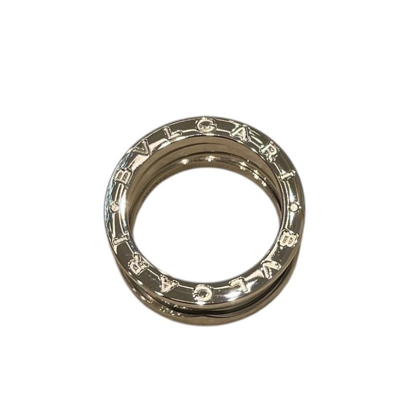 BVLGARI 寶格麗 B.ZERO1 三圈戒指 K18WG 白金色 #52-5