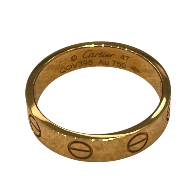 CARTIER 卡地亞 LOVE系列 戒指 K18PG #47-7