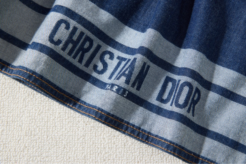 DIOR 經典款腰帶收腰牛仔外套-4