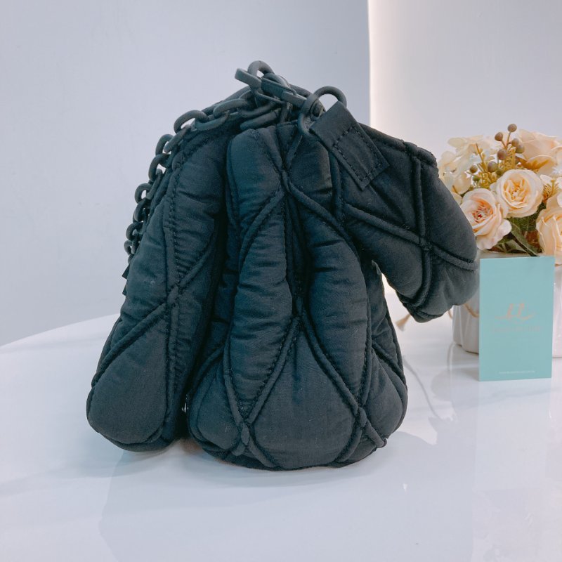 MS0664 Diesel 迪賽翻蓋式液下包包 Charm-D Shoulder Bag Small Nylon So Black-2