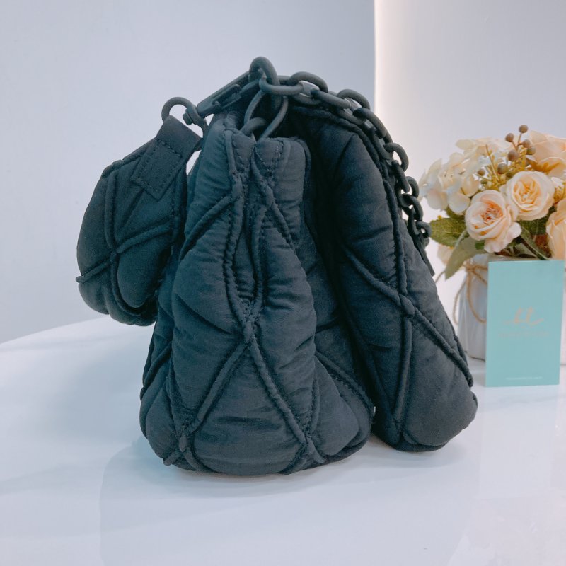 MS0664 Diesel 迪賽翻蓋式液下包包 Charm-D Shoulder Bag Small Nylon So Black-3