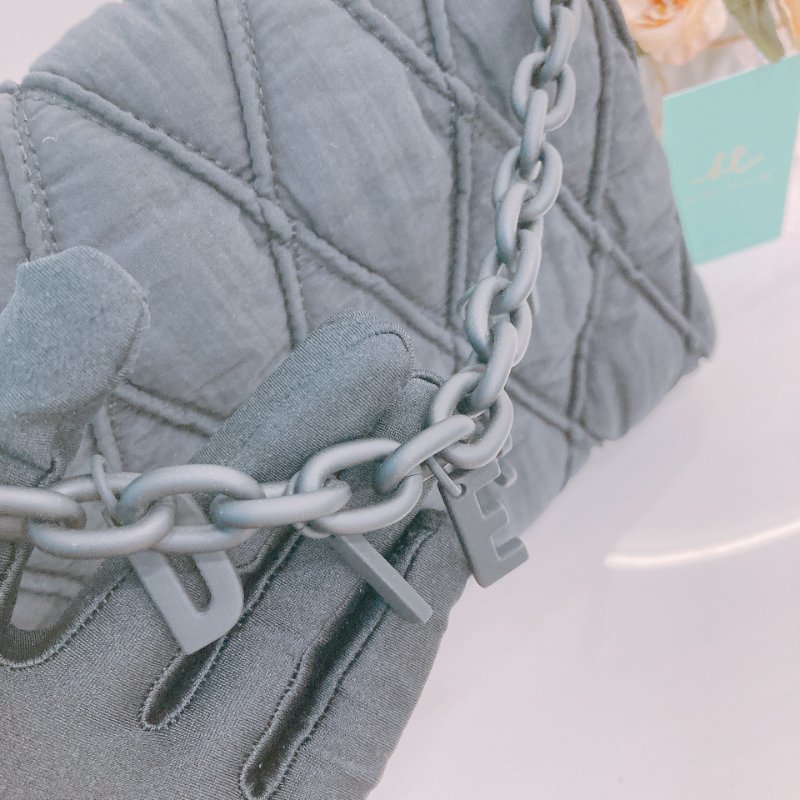 MS0664 Diesel 迪賽翻蓋式液下包包 Charm-D Shoulder Bag Small Nylon So Black-6