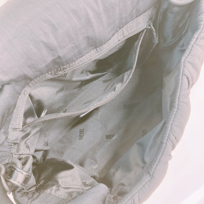 MS0664 Diesel 迪賽翻蓋式液下包包 Charm-D Shoulder Bag Small Nylon So Black-9