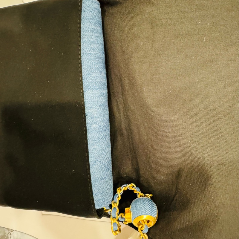 全新 CHANEL 可調式牛仔金球 晶片款WOC 全新閒置未使用-14