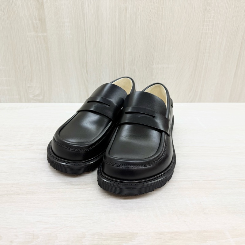 LOEWE黑色牛皮BLAZE樂福鞋-2