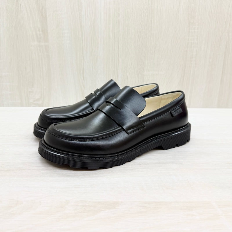 LOEWE黑色牛皮BLAZE樂福鞋-4