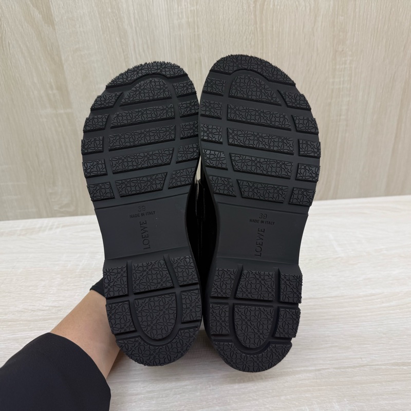 LOEWE黑色牛皮BLAZE樂福鞋-10