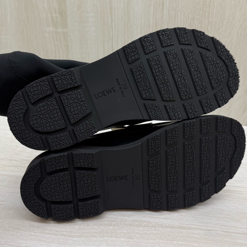 LOEWE黑色牛皮BLAZE樂福鞋-11