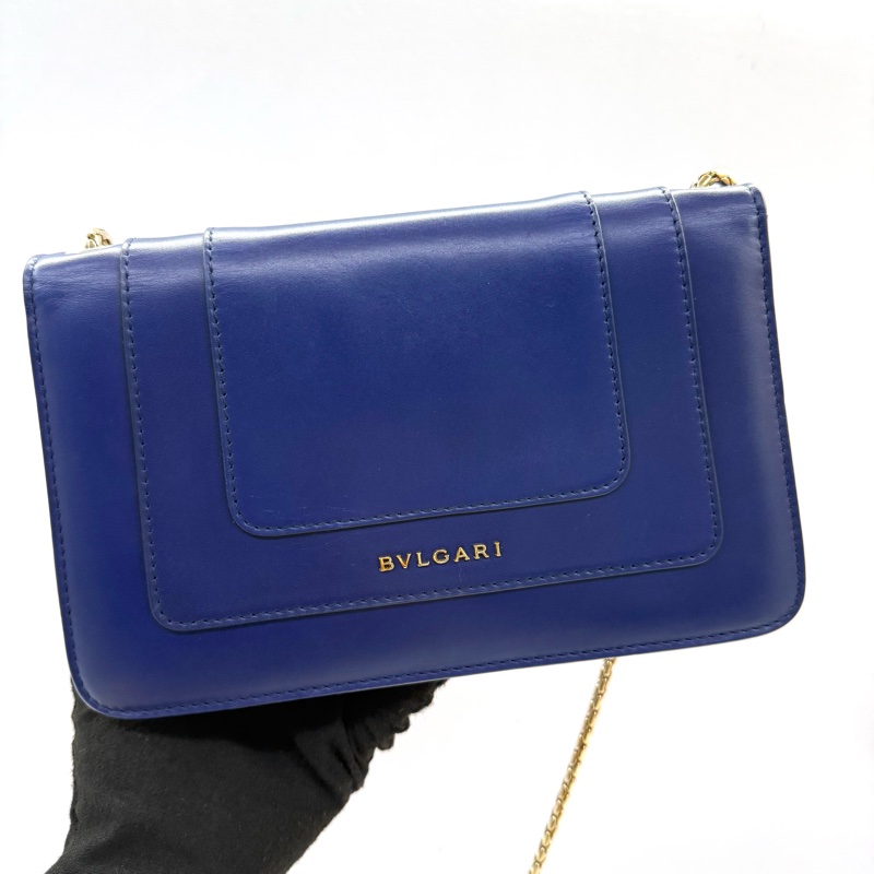 BVLGARI 寶格麗 藍色SERPENTI 斜背包-1