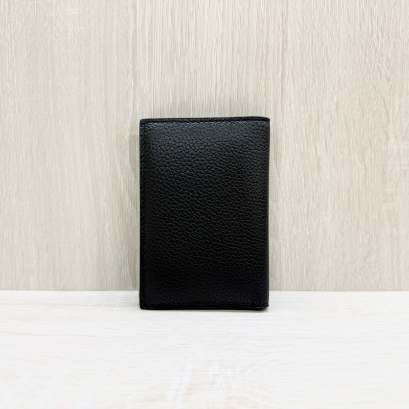 DIOR 黑色牛皮ICON對開直立式卡夾2ESCH138CDI-1