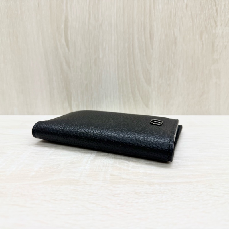 DIOR 黑色牛皮ICON對開直立式卡夾2ESCH138CDI-2