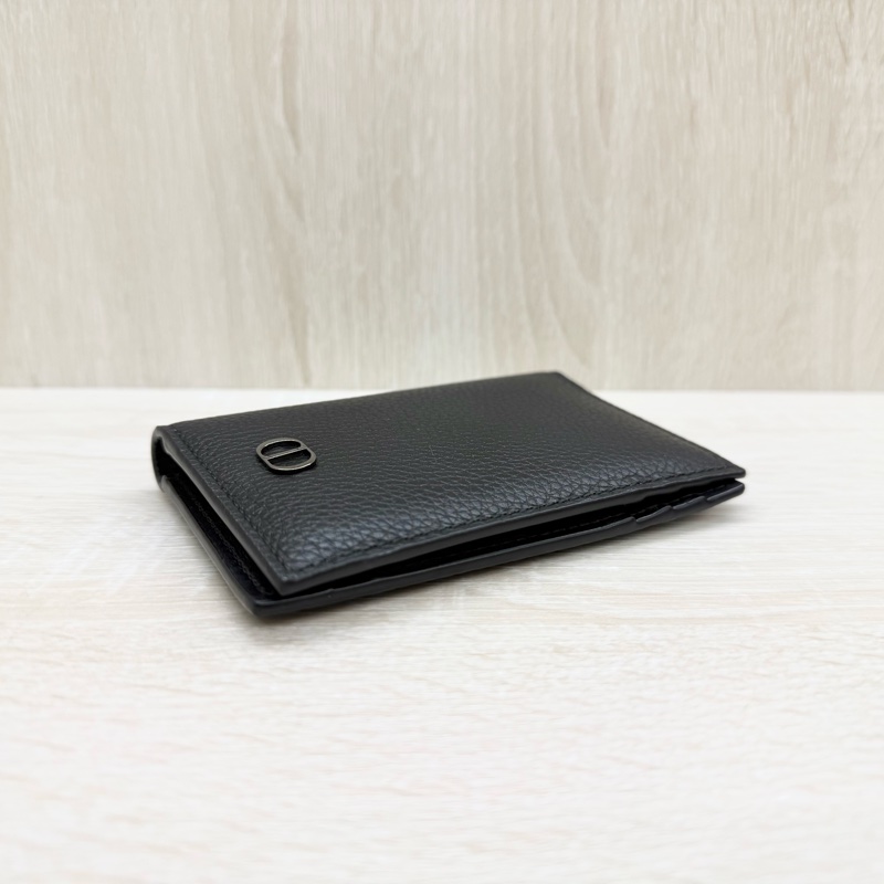 DIOR 黑色牛皮ICON對開直立式卡夾2ESCH138CDI-3