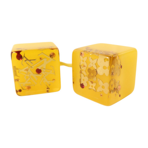 LOUIS VUITTON PVC Hair Cube金扣髮圈