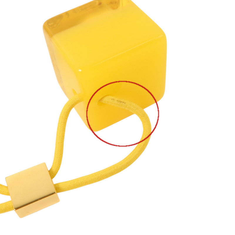 LOUIS VUITTON PVC Hair Cube金扣髮圈-6