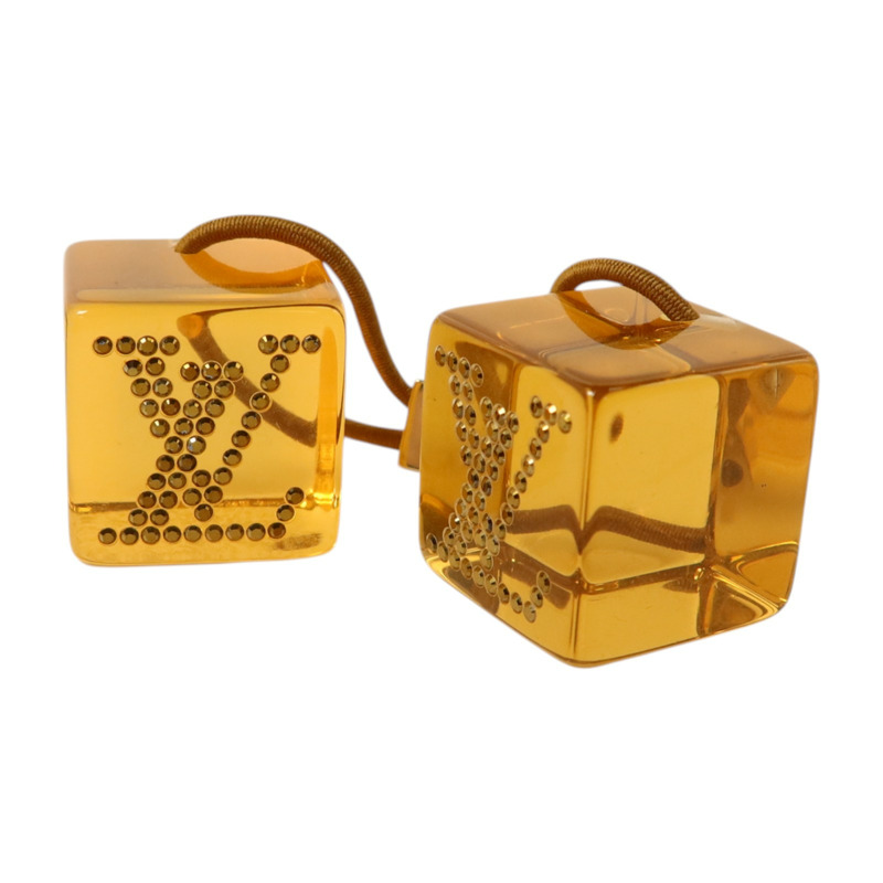 LOUIS VUITTON PVC Hair Cube金扣髮圈-1