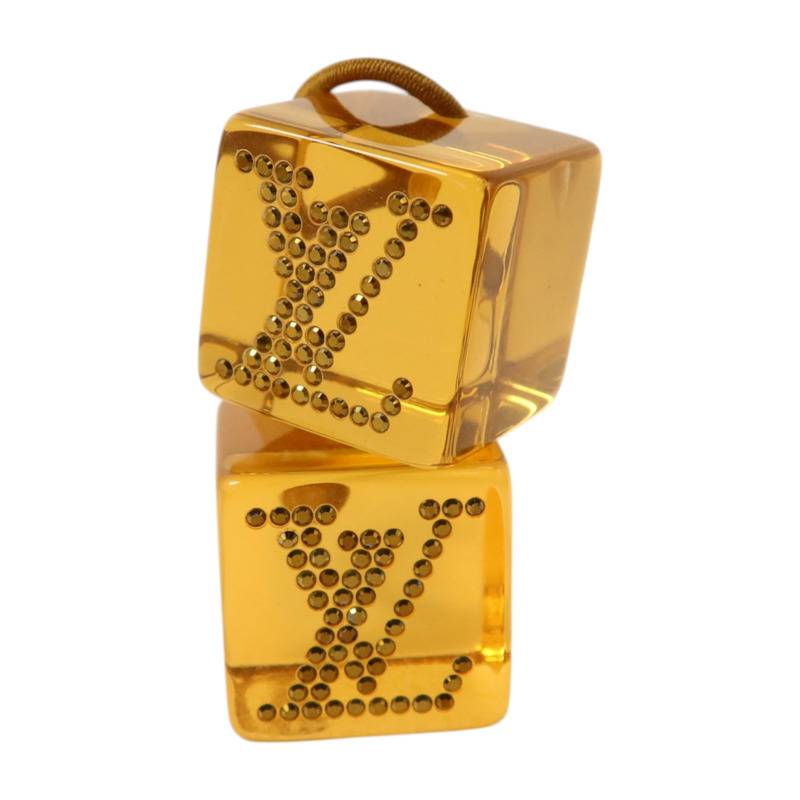 LOUIS VUITTON PVC Hair Cube金扣髮圈-3