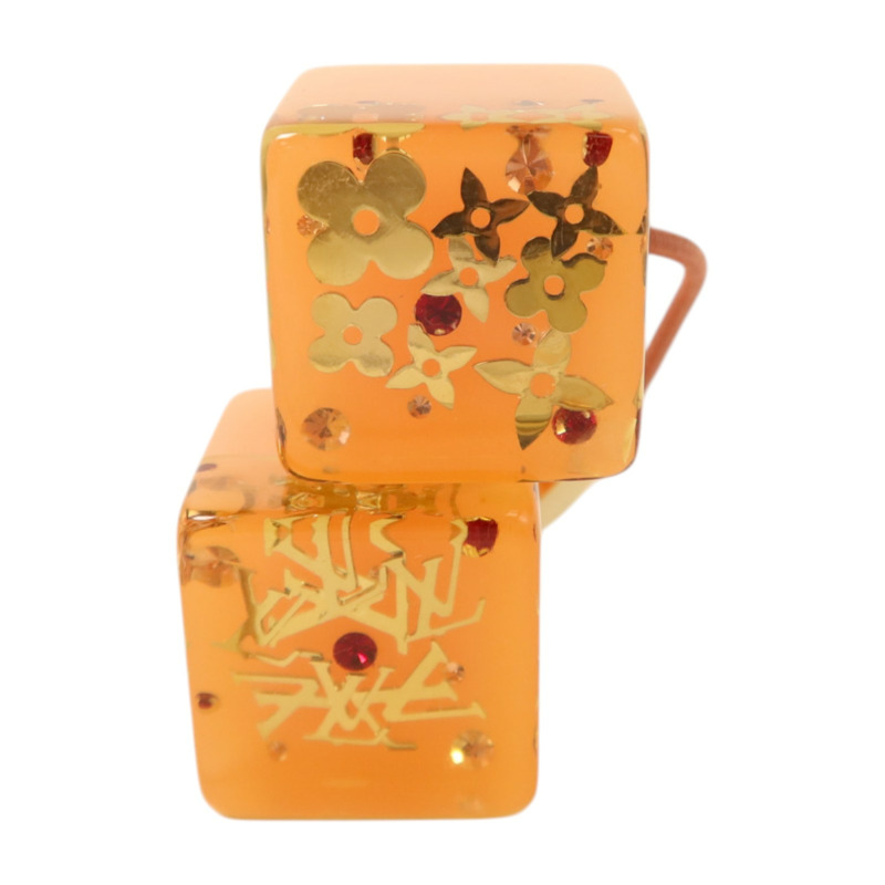 LOUIS VUITTON PVC Hair Cube金扣髮圈-3