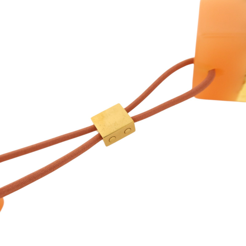 LOUIS VUITTON PVC Hair Cube金扣髮圈-4