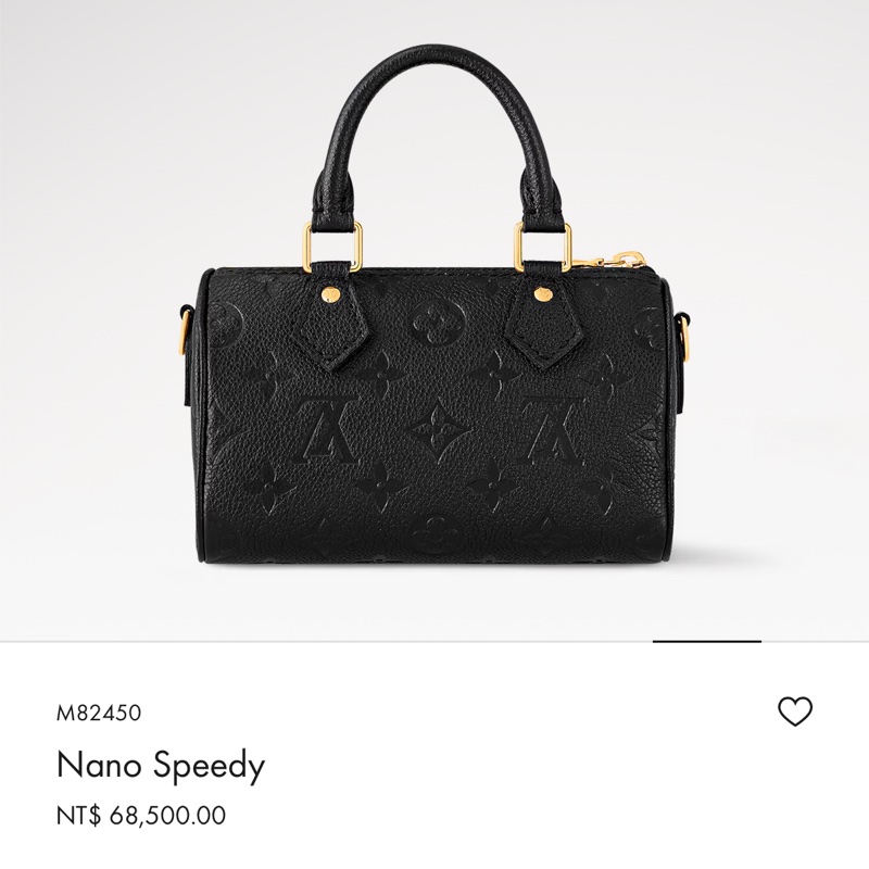 LV 黑色nano speedy 全配 98成新 誠可議-1