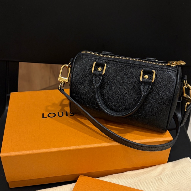 LV 黑色nano speedy 全配 98成新 誠可議-2