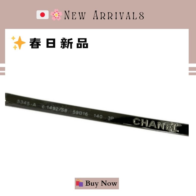 🛍️🎁 26 🔥 4月新品【預訂】🔥💖 ✨CHANEL 經典款 黑色 x 深灰色 x 銀色太陽眼鏡 Chanel Vintage Sunglasses-3