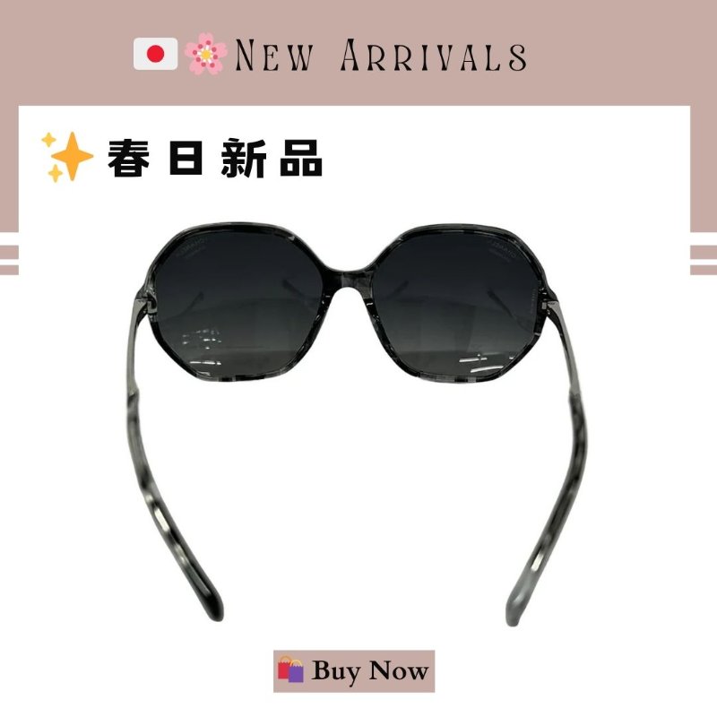 🛍️🎁 26 🔥 4月新品【預訂】🔥💖 ✨CHANEL 經典款 黑色 x 深灰色 x 銀色太陽眼鏡 Chanel Vintage Sunglasses-5