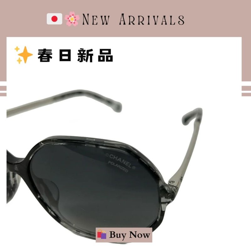🛍️🎁 26 🔥 4月新品【預訂】🔥💖 ✨CHANEL 經典款 黑色 x 深灰色 x 銀色太陽眼鏡 Chanel Vintage Sunglasses-7