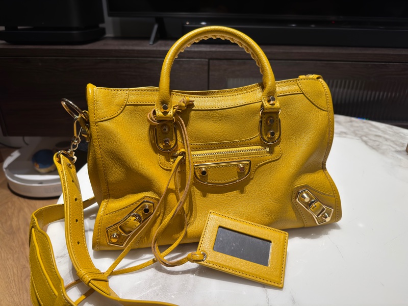 Balenciaga巴黎世家機車包9成新-0