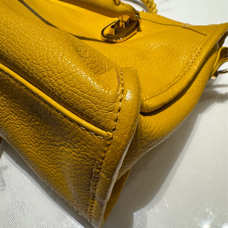 Balenciaga巴黎世家機車包9成新-11