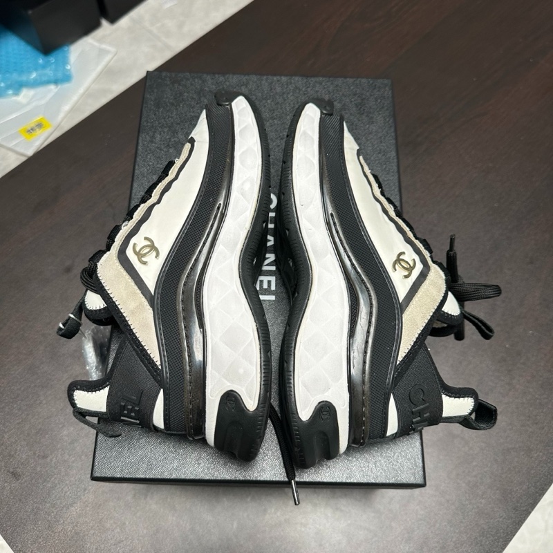 Chanel香奈兒黑白熊貓氣墊運動鞋 36碼-5