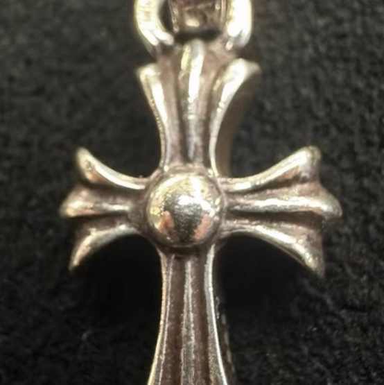 Chrome hearts 925銀粉寶石 baby fat 十字架 bbf-2