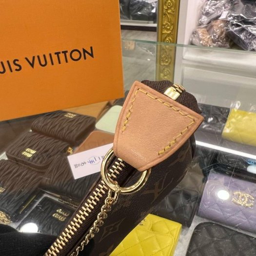 東區正精品㊣LV M58009 原花一字拉鍊腋下包金鍊手提包 RZ6364-2