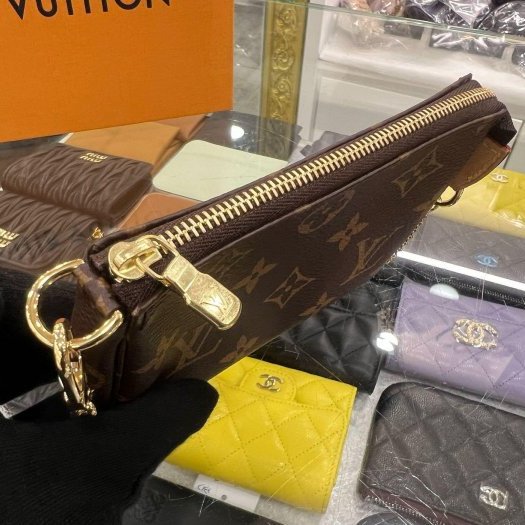 東區正精品㊣LV M58009 原花一字拉鍊腋下包金鍊手提包 RZ6364-5