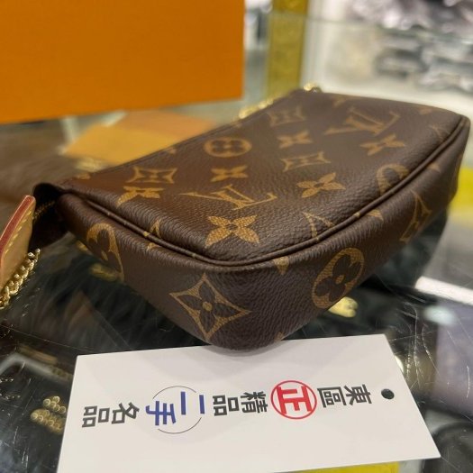 東區正精品㊣LV M58009 原花一字拉鍊腋下包金鍊手提包 RZ6364-7