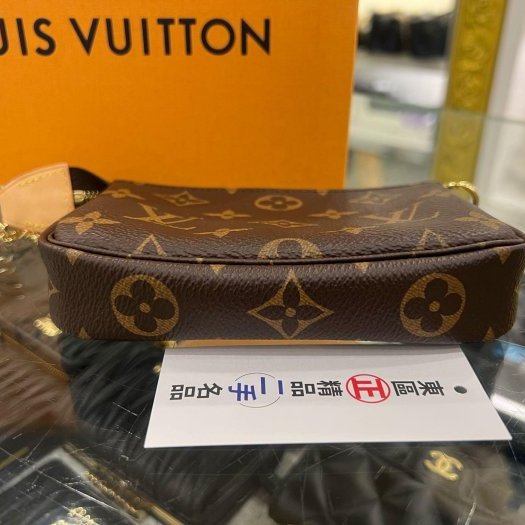 東區正精品㊣LV M58009 原花一字拉鍊腋下包金鍊手提包 RZ6364-8