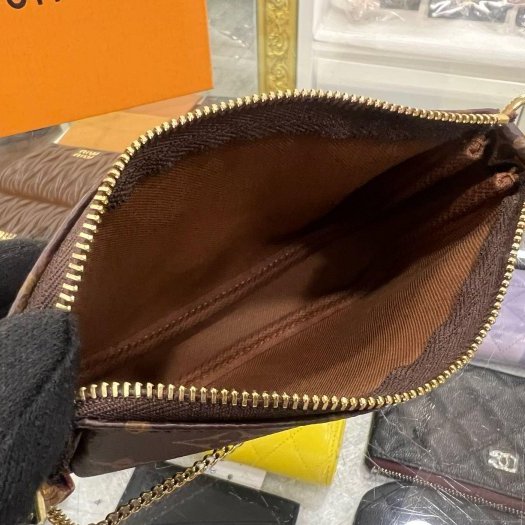 東區正精品㊣LV M58009 原花一字拉鍊腋下包金鍊手提包 RZ6364-11
