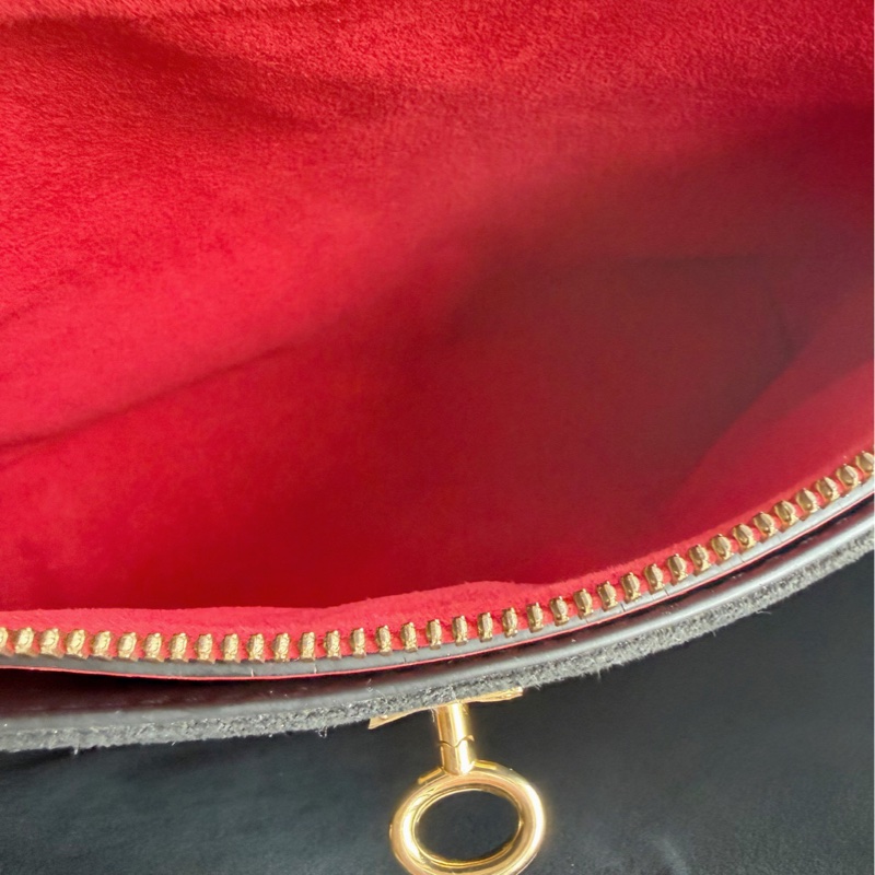 LV路易威登Millefeuille老花拼紅色手提包-7