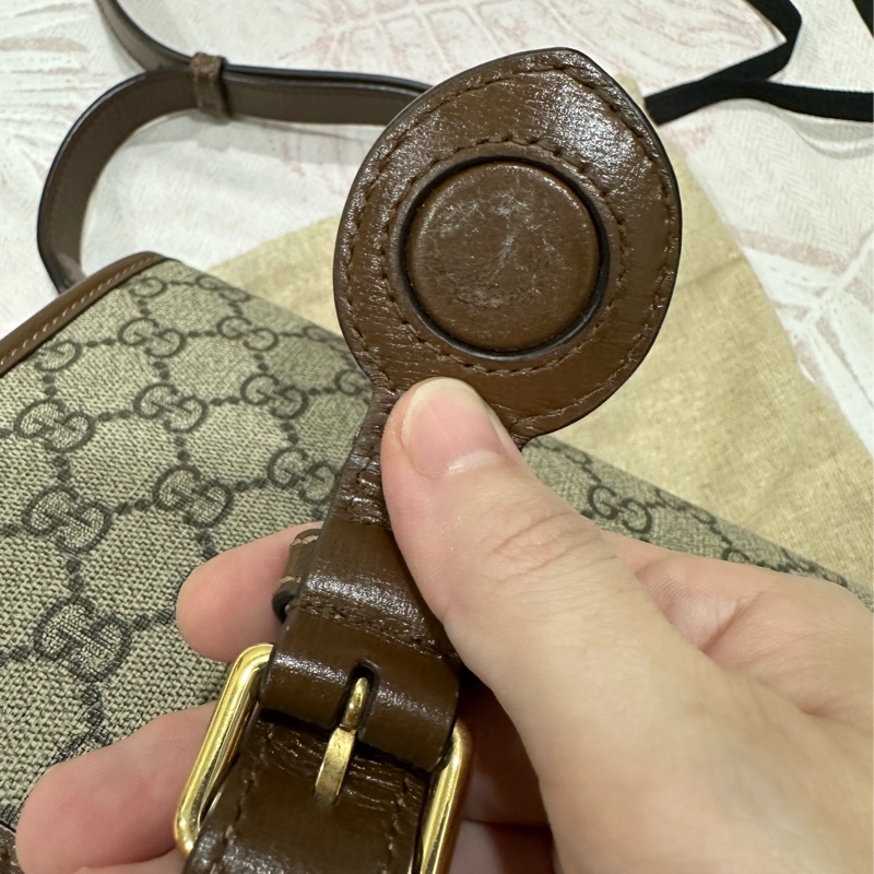 Gucci Retro 老花 風琴郵差包-4