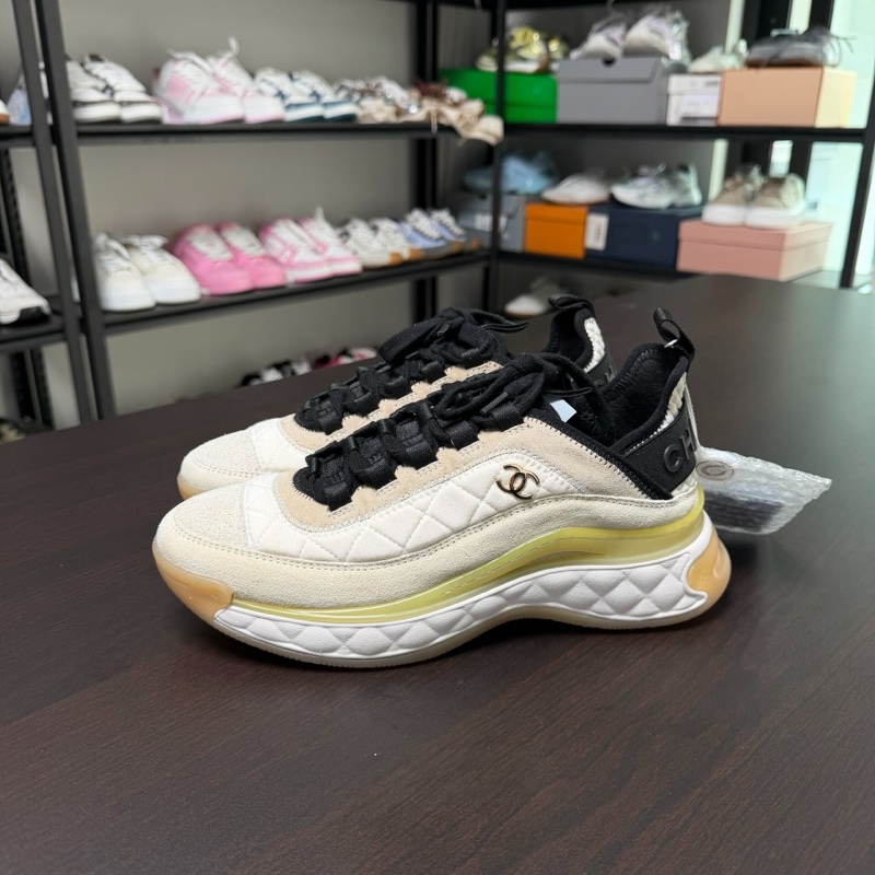 Chanel香奈兒白綠氣墊運動鞋 37.5碼-0