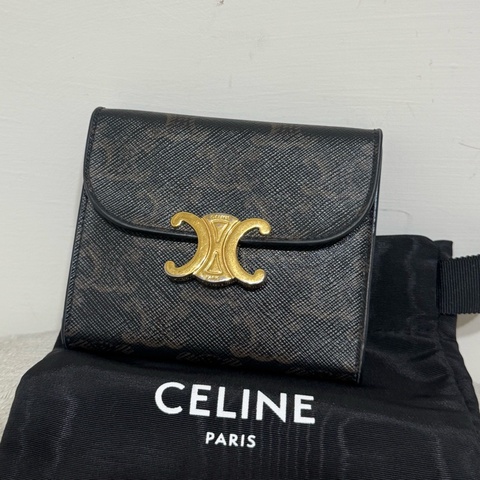 Celine經典老花短夾