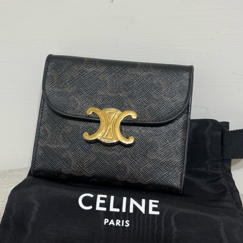 Celine經典老花短夾-0