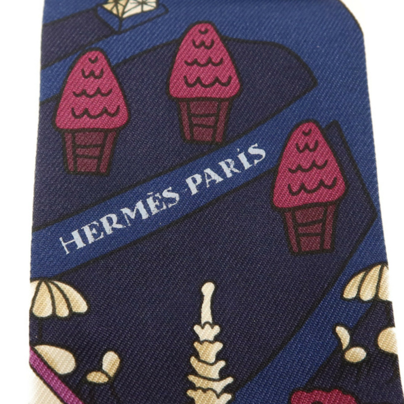 HERMES 絲質Twilly絲巾-4