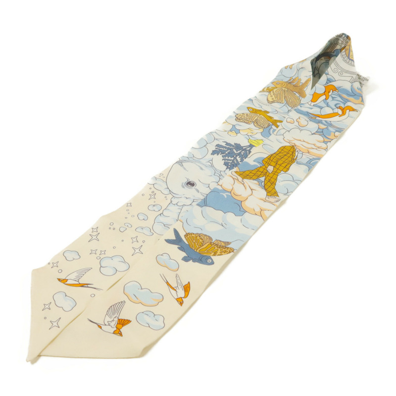 HERMES 絲質Twilly絲巾-3