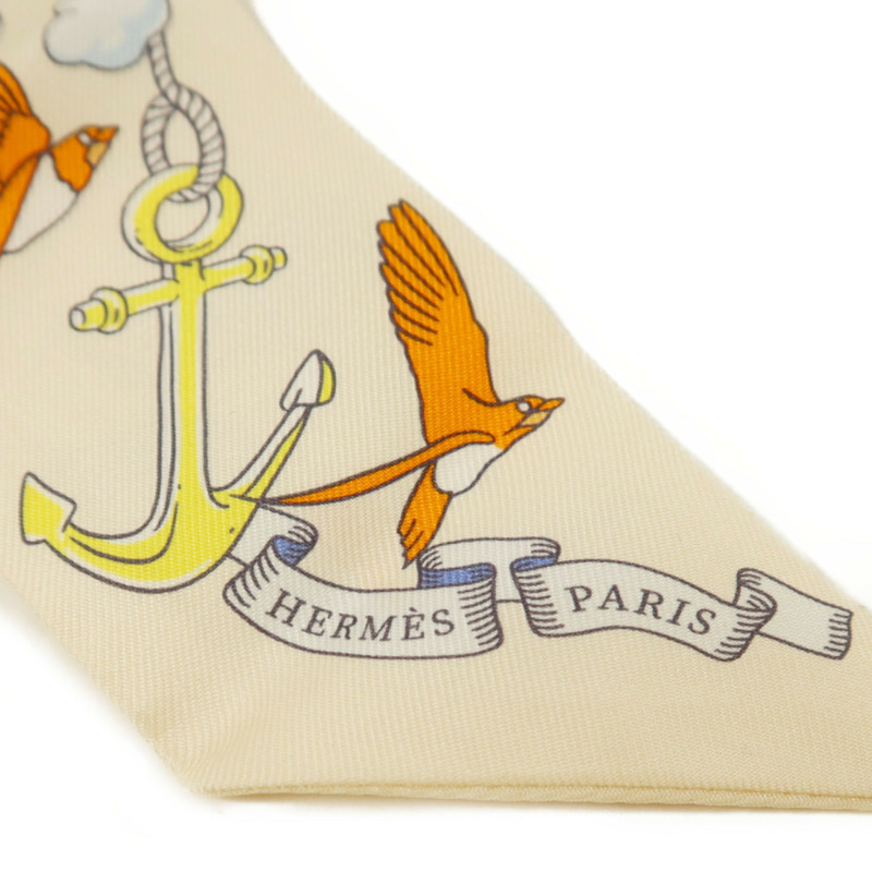 HERMES 絲質Twilly絲巾-4