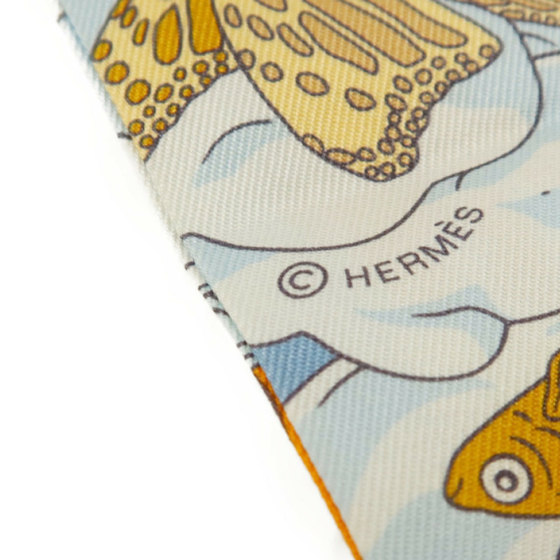 HERMES 絲質Twilly絲巾-5