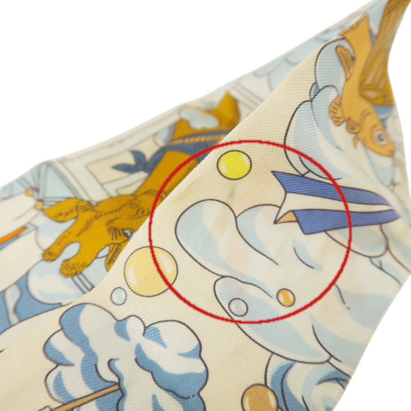HERMES 絲質Twilly絲巾-9